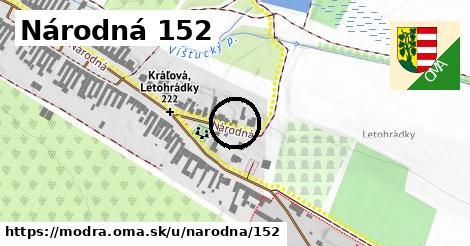 Národná 152, Modra