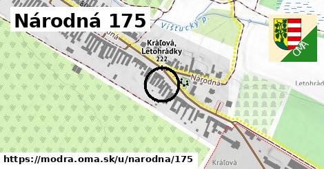 Národná 175, Modra