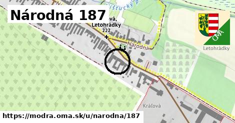 Národná 187, Modra