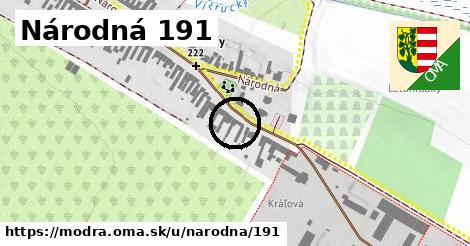 Národná 191, Modra