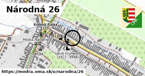 Národná 26, Modra