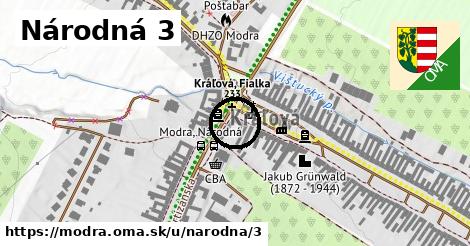 Národná 3, Modra