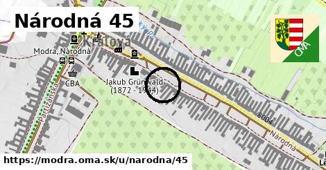 Národná 45, Modra
