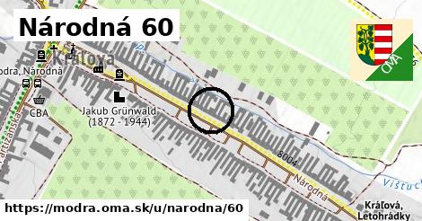 Národná 60, Modra