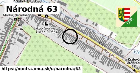 Národná 63, Modra