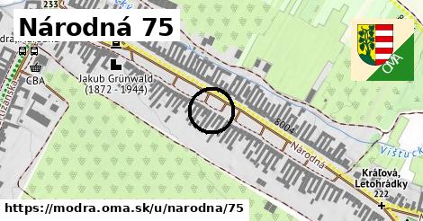 Národná 75, Modra
