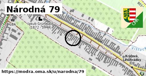 Národná 79, Modra