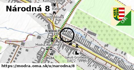 Národná 8, Modra