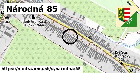 Národná 85, Modra