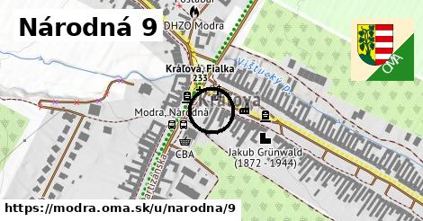 Národná 9, Modra