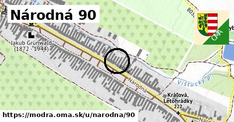 Národná 90, Modra