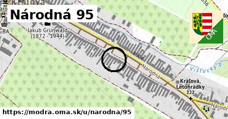 Národná 95, Modra