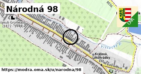 Národná 98, Modra