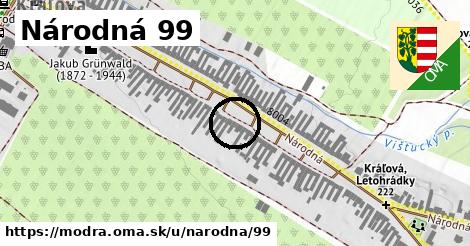 Národná 99, Modra