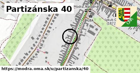 Partizánska 40, Modra