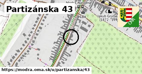 Partizánska 43, Modra