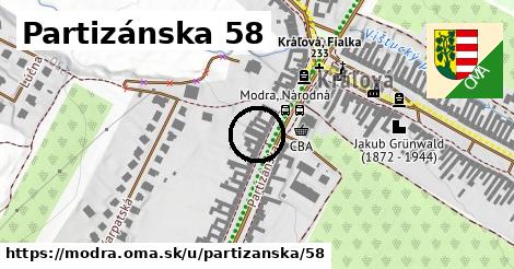 Partizánska 58, Modra