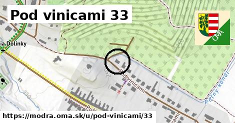 Pod vinicami 33, Modra