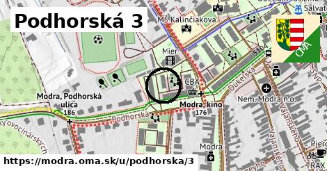 Podhorská 3, Modra