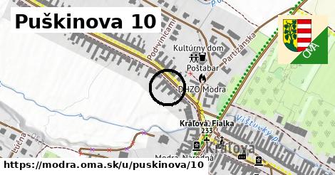 Puškinova 10, Modra