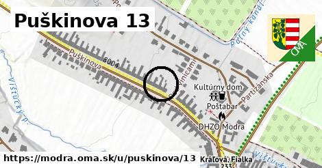 Puškinova 13, Modra