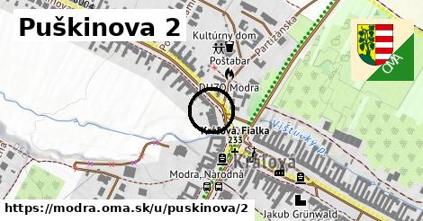 Puškinova 2, Modra