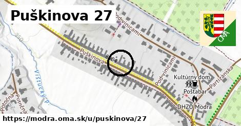 Puškinova 27, Modra