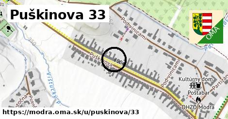 Puškinova 33, Modra