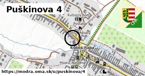 Puškinova 4, Modra