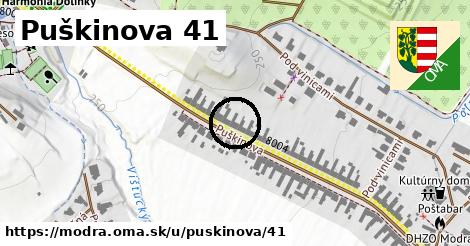 Puškinova 41, Modra