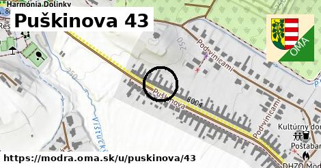 Puškinova 43, Modra