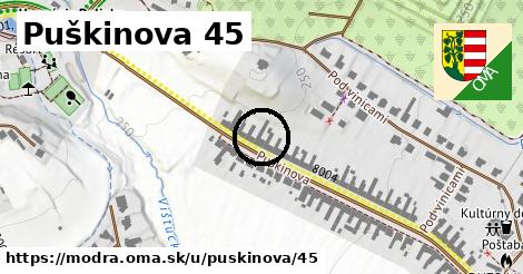 Puškinova 45, Modra