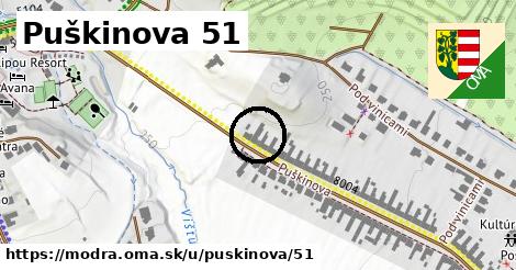 Puškinova 51, Modra