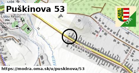 Puškinova 53, Modra