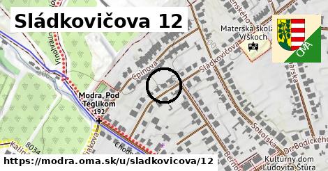 Sládkovičova 12, Modra