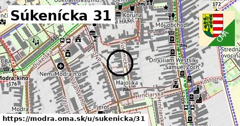 Súkenícka 31, Modra