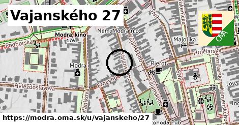 Vajanského 27, Modra