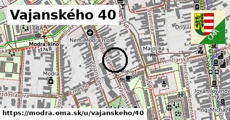 Vajanského 40, Modra