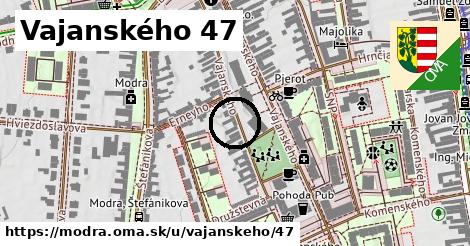 Vajanského 47, Modra