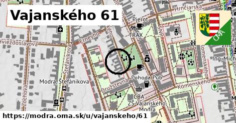 Vajanského 61, Modra