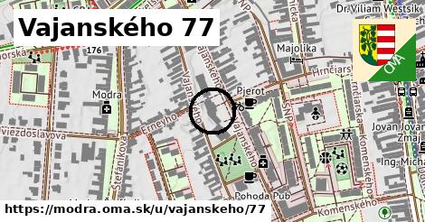 Vajanského 77, Modra