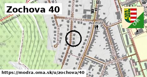 Zochova 40, Modra