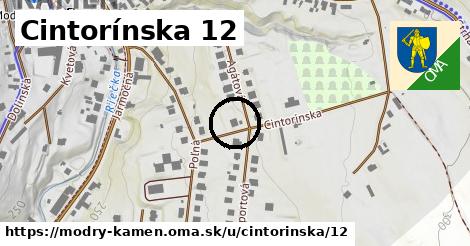 Cintorínska 12, Modrý Kameň