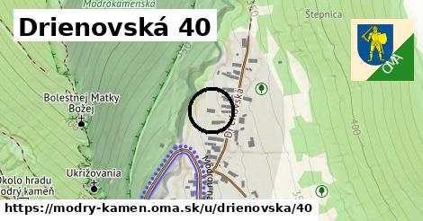 Drienovská 40, Modrý Kameň