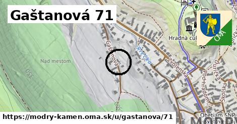 Gaštanová 71, Modrý Kameň