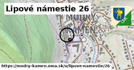 Lipové námestie 26, Modrý Kameň