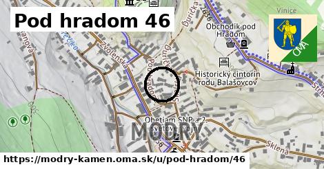 Pod hradom 46, Modrý Kameň