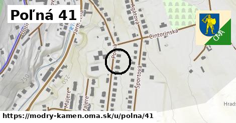 Poľná 41, Modrý Kameň