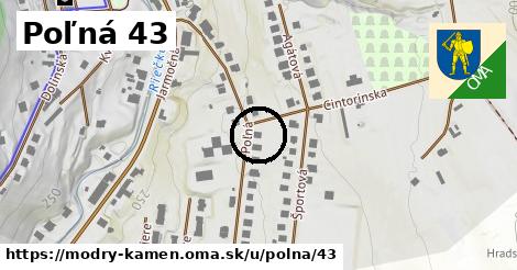 Poľná 43, Modrý Kameň