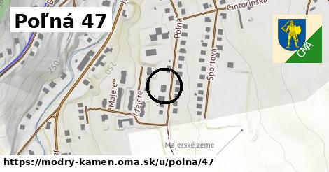 Poľná 47, Modrý Kameň